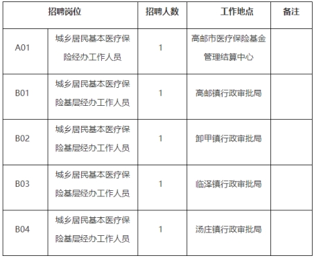 高郵市醫療保障局人事任命最新動態