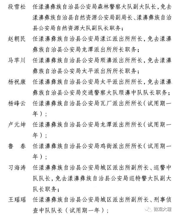 永德縣公安局最新人事任命，推動警務工作再上新臺階