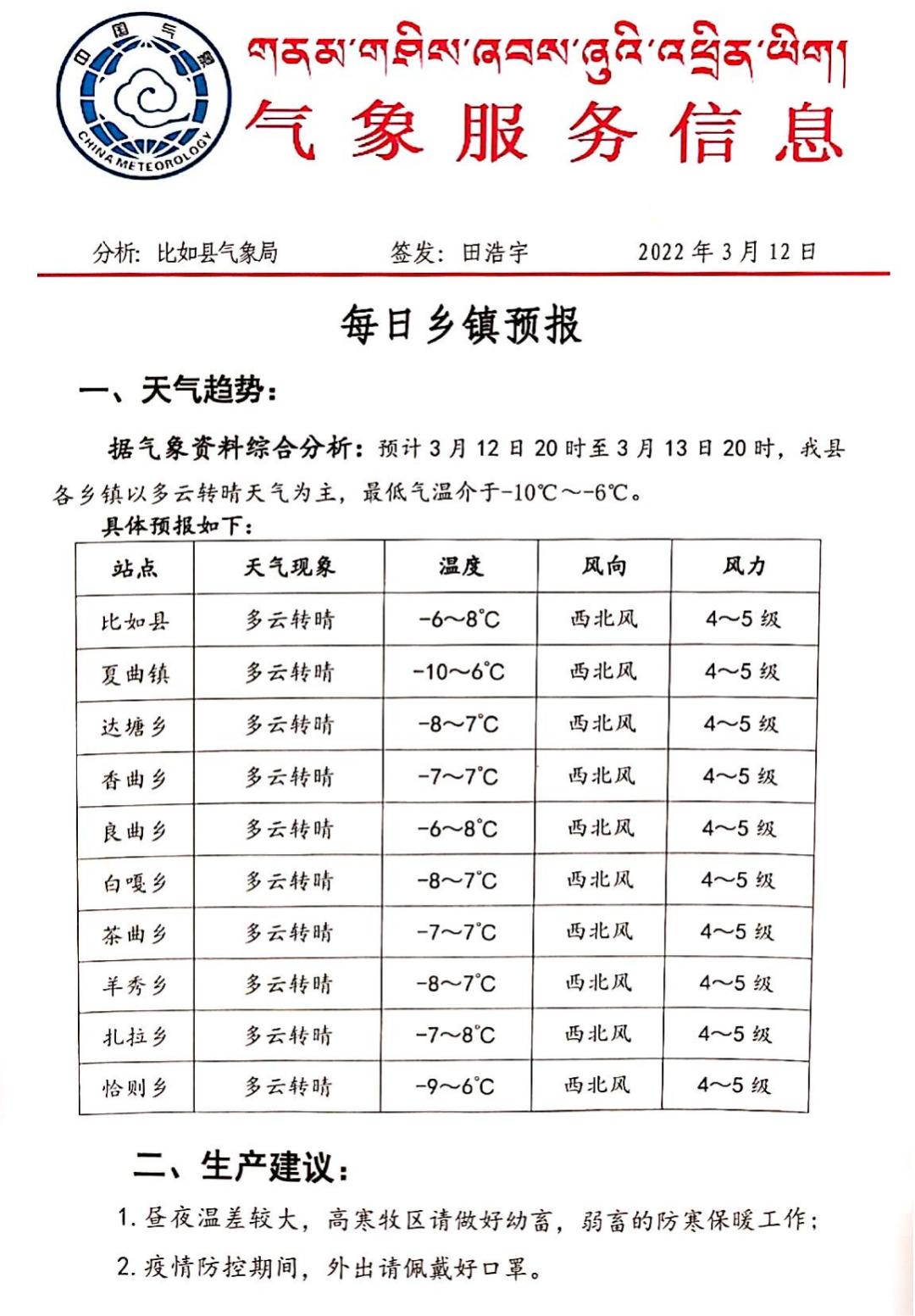 南木切鄉最新天氣預報信息匯總